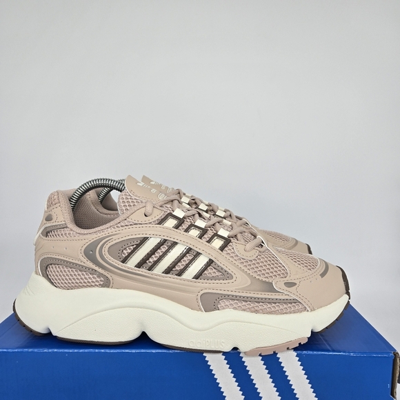 New Adidas Originals Ozmillen Beige Wonder White Orchid Women's Shoes Size 10 - Picture 3 of 8